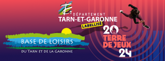 Bandeau terre de jeux 2024 base de loisirs Tarn et Garonne Bandeau terre de jeux 2024 base de loisirs Tarn et Garonne